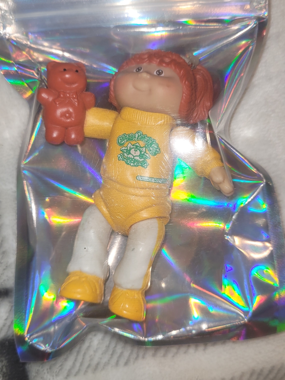 5x Kids Doll Figure with Orange Hair and Yellow Outfit - Cabbage Patch - Picture 2 of 5